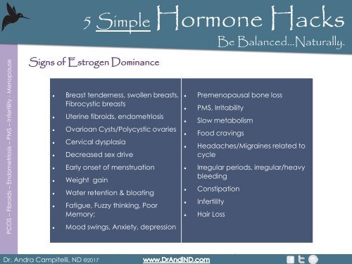 Be Balanced! 5 Hormone Hacks