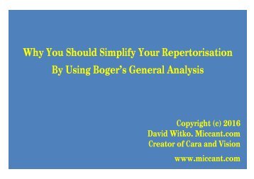 Boger Gen Analysis