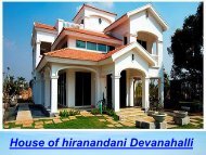 House of hiranandani Devanahalli