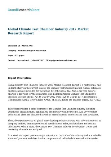 global-climate-test-chamber-industry-2017--grandresearchstore