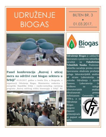 Bilten br. 3 - Udruženje Biogas