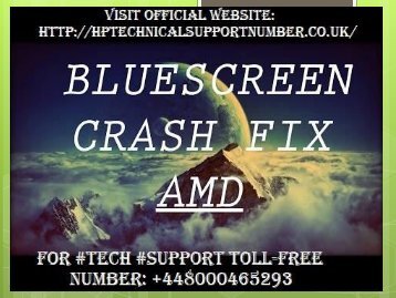 Call +448000465293|How to Fix Blue Screen of Death on Windows 7/8/10 by HP Technical Support Number?