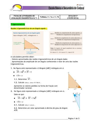 FICHAAVADIAG 11ANO 201617 1 TRIGONOMETRIA