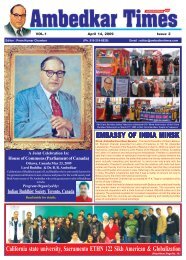 ambedkar times news paper april 14, 2009 - Ambedkartimes.com