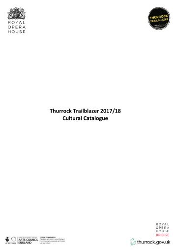 Thurrock Trailblazer Cultural Catalogue 2017-2018