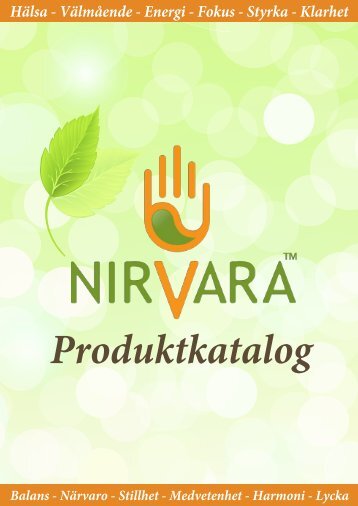 NirVara produktkatalog 7.0