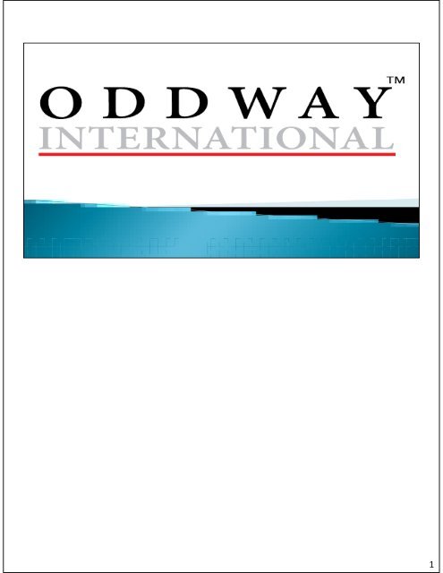 OddwayInternational : Indian Generic Medicine Supplier