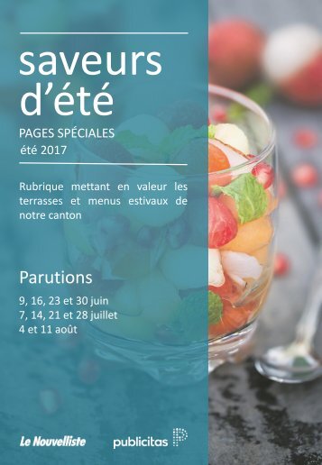 Saveurs d&#039;été 2017