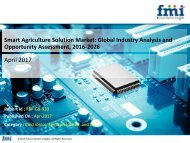 Smart Agriculture Solution Market to Grow at a CAGR of 11.2% by 2026