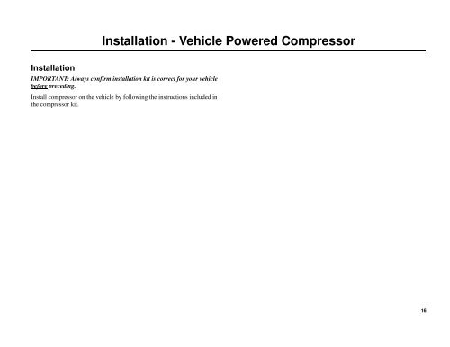 Installation Manual Truck Edition V-520 Series Single ... - Thermo King