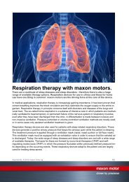 maxon motor - respiration therapy
