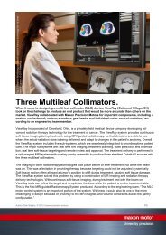 maxon motor - three multileaf collimators