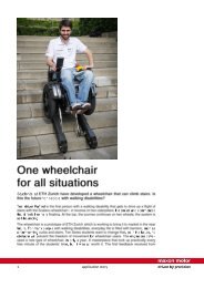 maxon motor - one wheelchair for all situations