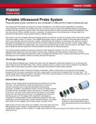 maxon motor - portable ultrasound probe system