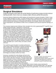 maxon motor - surgical simulators