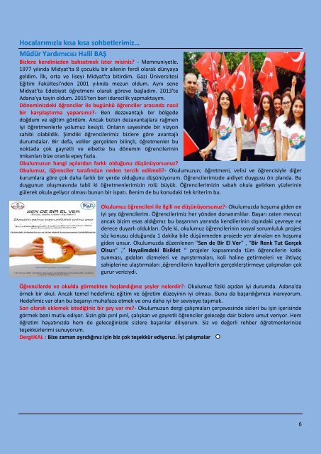 dergİKAL /İSMAİL KULAK ANADOLU LİSESİ DERGiSİ