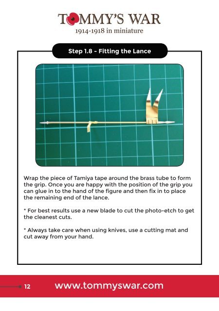 TW32C01 - Trooper, 9th Lancers instruction booklet