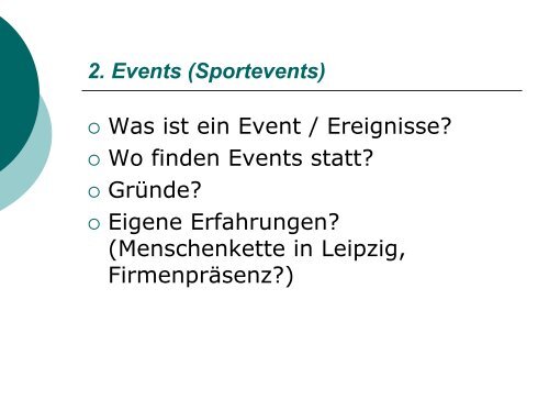 Sport Tourismus - Sportwissenschaftliche Fakultät der Universität ...