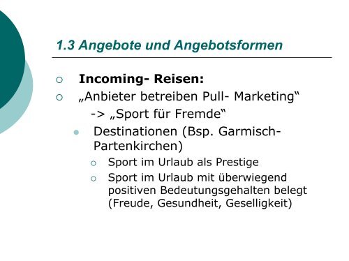 Sport Tourismus - Sportwissenschaftliche Fakultät der Universität ...