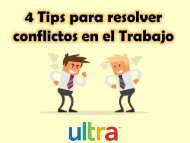 4 TIPS PARA RESOLVER CONFLICTOS EN EL TRABAJO