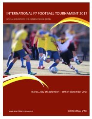 INTERNATIONAL F7 FOOTBALL TOURNAMENT, Blanes SPAIN - September 2017