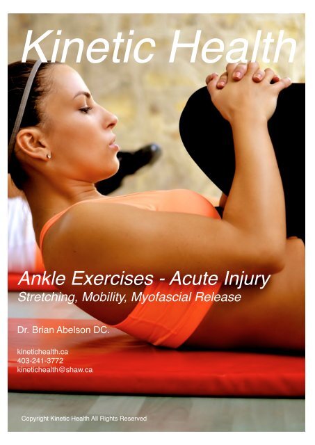 Ankle Exercises - Acute Injury 