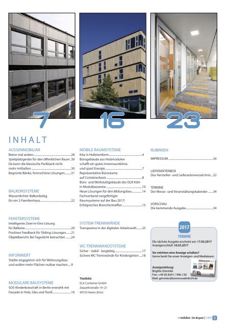 moduba-Das Magazin 1/17