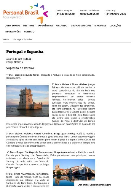 Portugal e Espanha - Personal Brasil Tour Operator