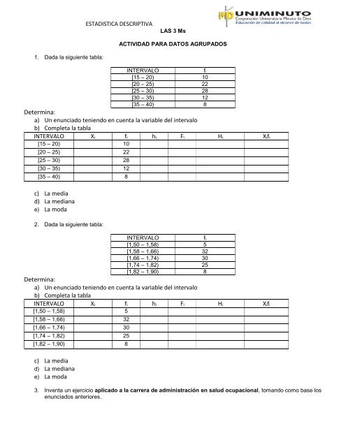 Taller 3ms Datos Agrupados