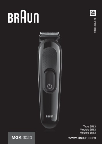 Braun MGK 3020 - MGK 3020 Manual (UK, FR, ES (USA, CDN, MEX))