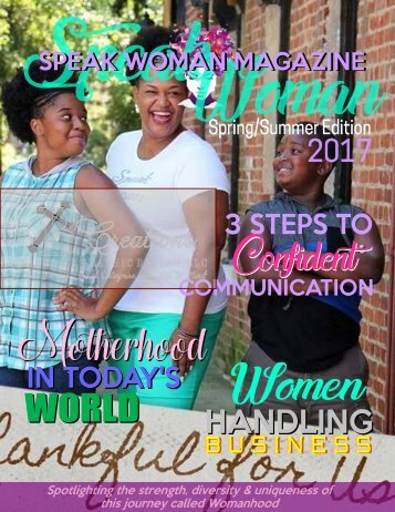 Speak Woman Magazine Sample Magazine Spread