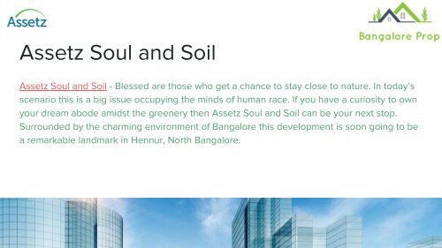 Assetz Soul and Soil