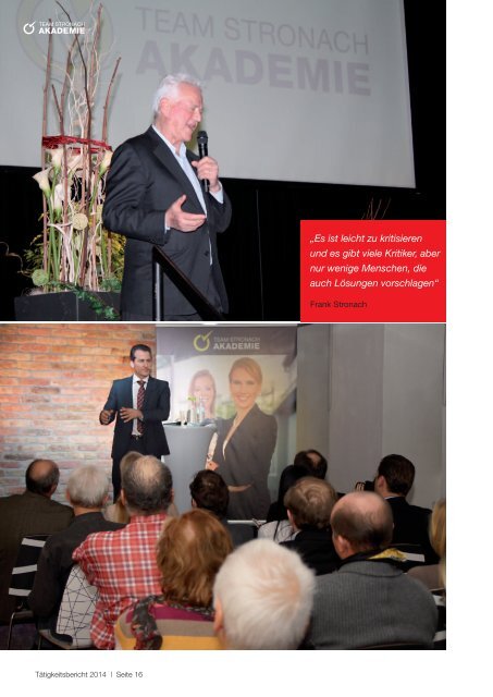 Team Stronach Akademie Tätigkeitsbericht 2014