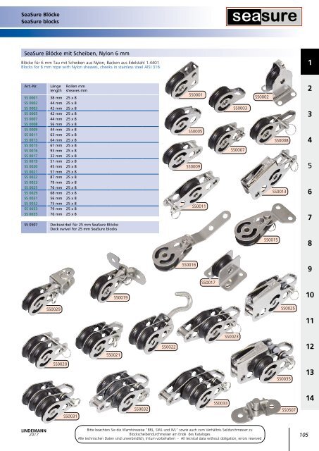 Lindemann Katalog 2017