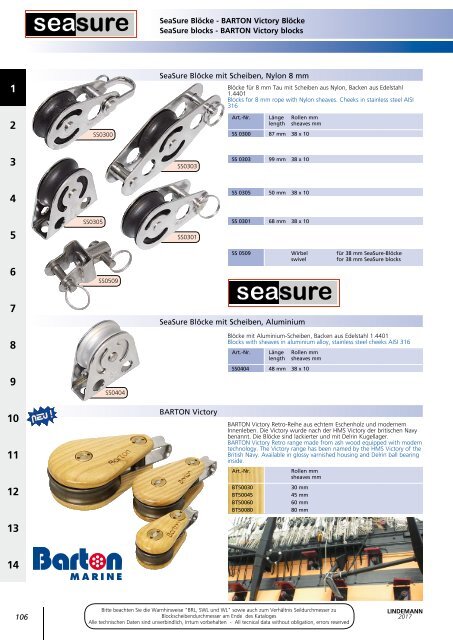 Lindemann Katalog 2017