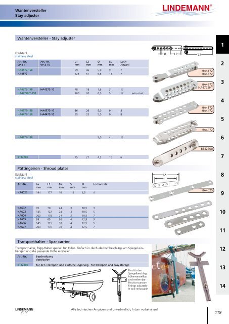 Lindemann Katalog 2017