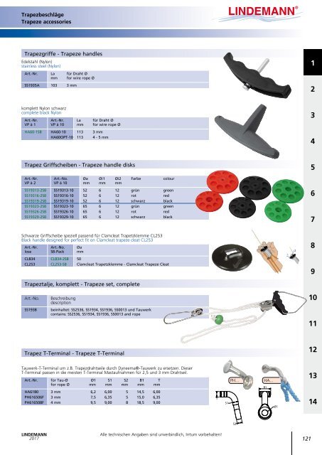 Lindemann Katalog 2017