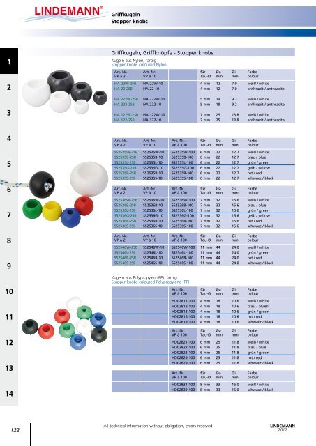 Lindemann Katalog 2017