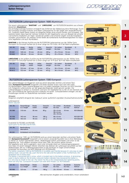 Lindemann Katalog 2017