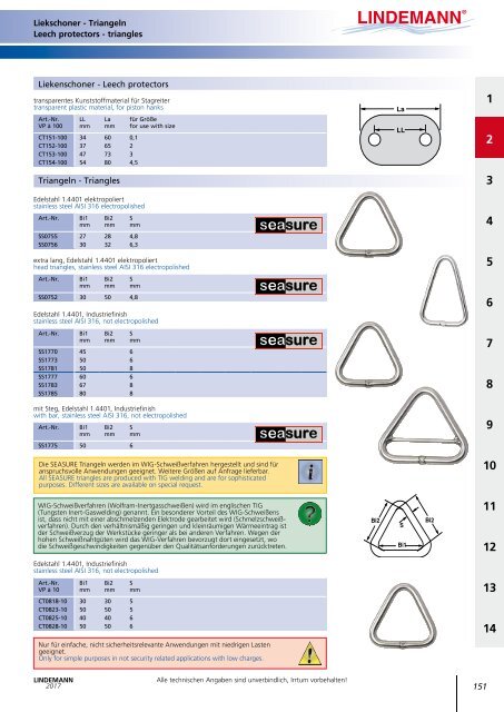 Lindemann Katalog 2017