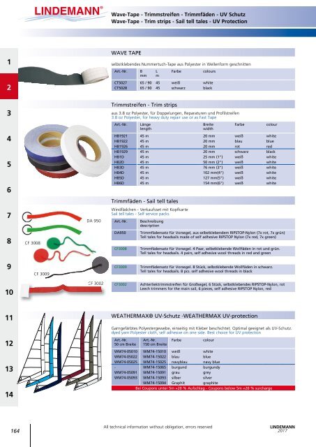 Lindemann Katalog 2017