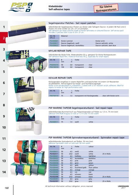 Lindemann Katalog 2017