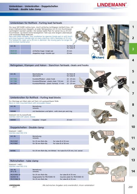 Lindemann Katalog 2017