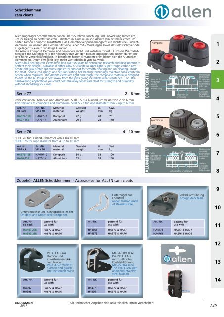 Lindemann Katalog 2017