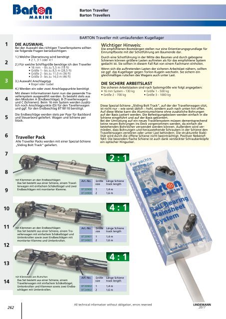 Lindemann Katalog 2017