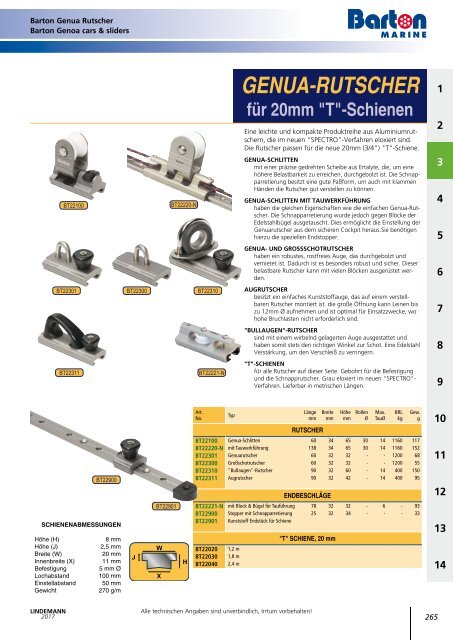 Lindemann Katalog 2017