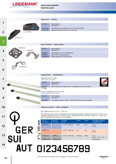 Lindemann Katalog 2017