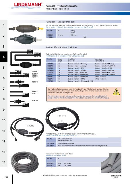 Lindemann Katalog 2017