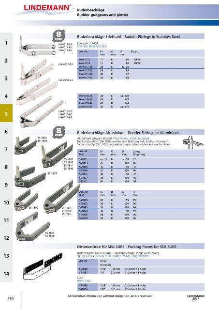 Lindemann Katalog 2017