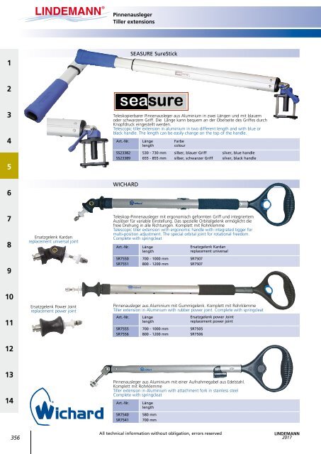 Lindemann Katalog 2017